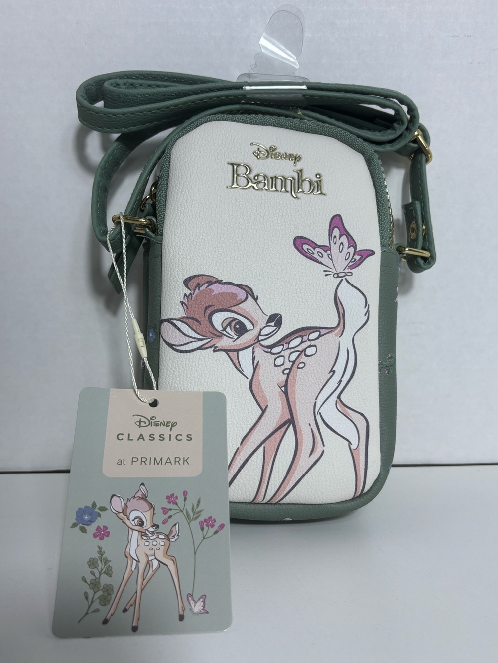 Primark Disney Bambi Small Green White Crossbody Brand New Loungefly